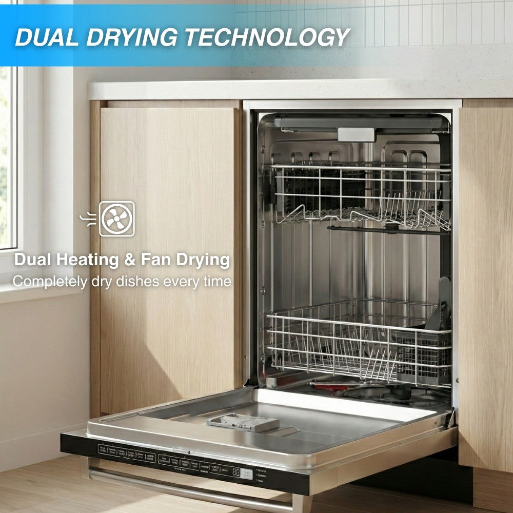 CROWN 24-Inch Built-In Dishwasher, 49 dBA, in Stainless Steel ADW2401SS (Local Pick-up) -  Dishwasher - Crown