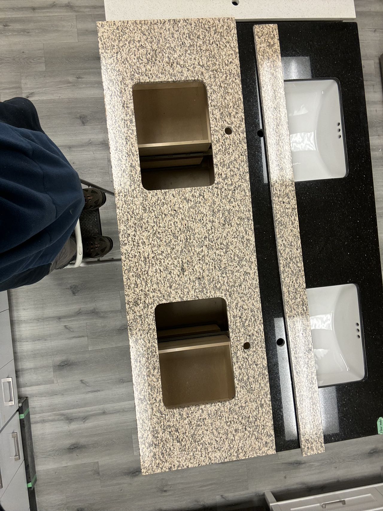 25" - 73" Granite Vanity Top - (Warehouse Clearance Sale)