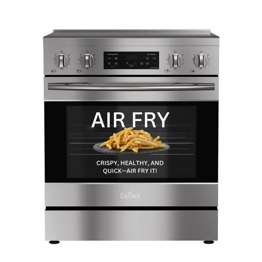 Crown 30 Inch Electric Range with Convection and Air Fry - ARE3002 -  Electric Range - Crown