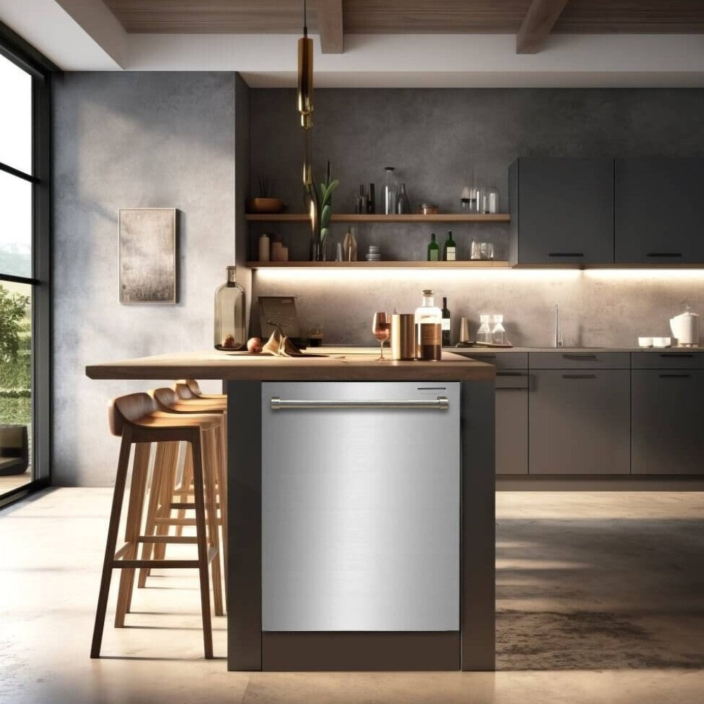 CROWN 24-Inch Built-In Dishwasher, 49 dBA, in Stainless Steel ADW2401SS