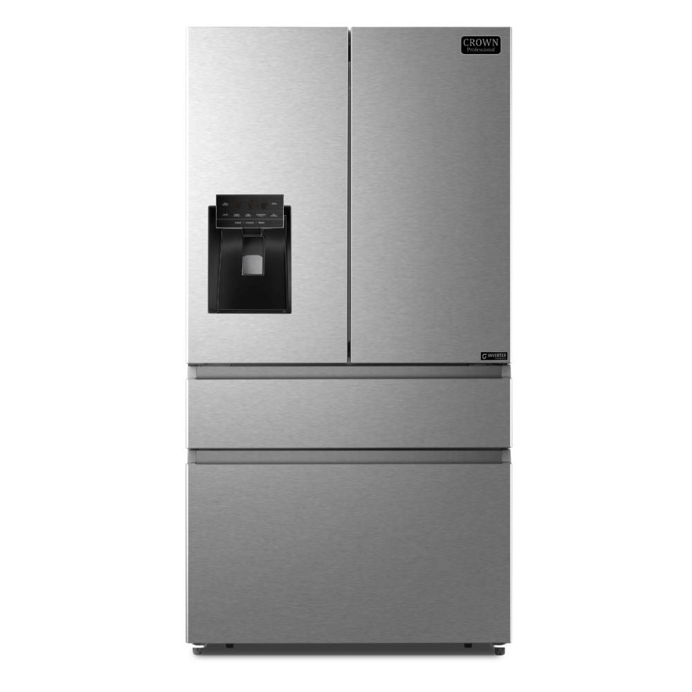 3-pc Crown Appliance Package 36" Fridge, 30" Electric Range & Range Hood) Stainless Steel Set | RenoShop