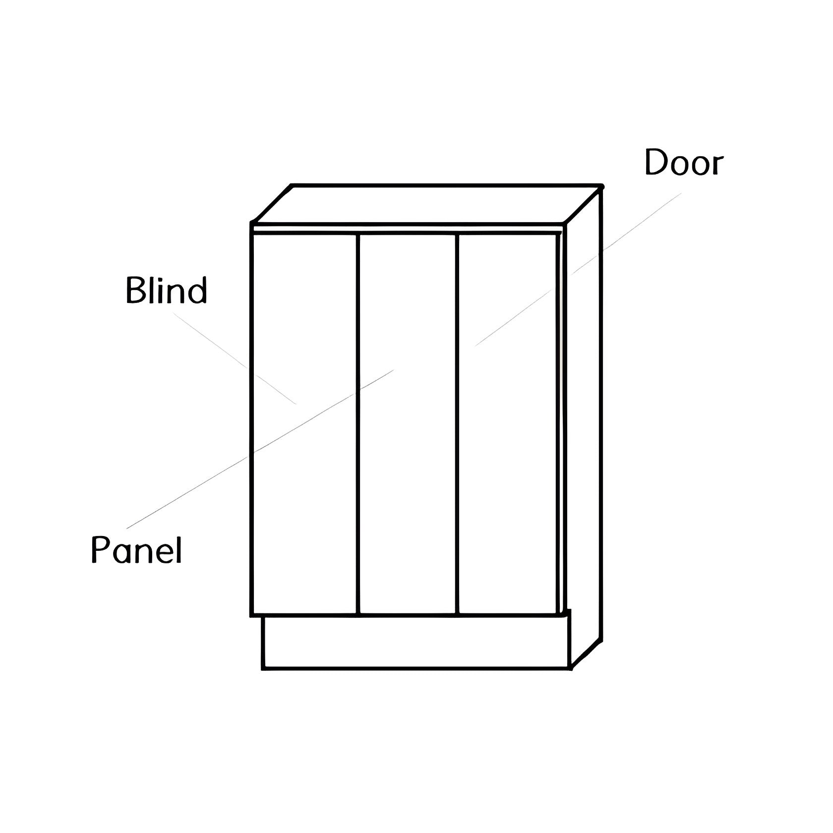 High Gloss White Base Cabinet