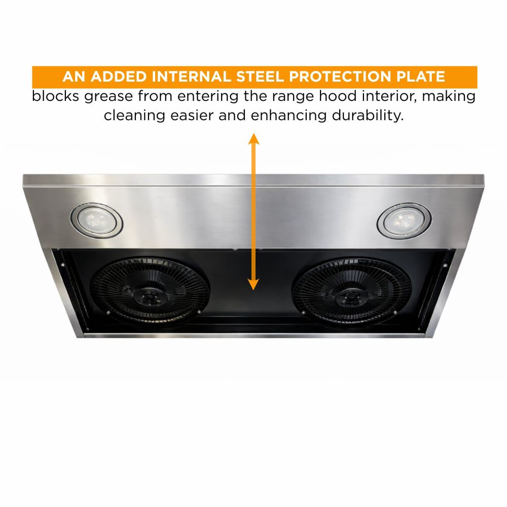 Crown 30 Inch 800 CFM Under Cabinet Range Hood with Remote PRO-BF03 -  Range Hood - Crown