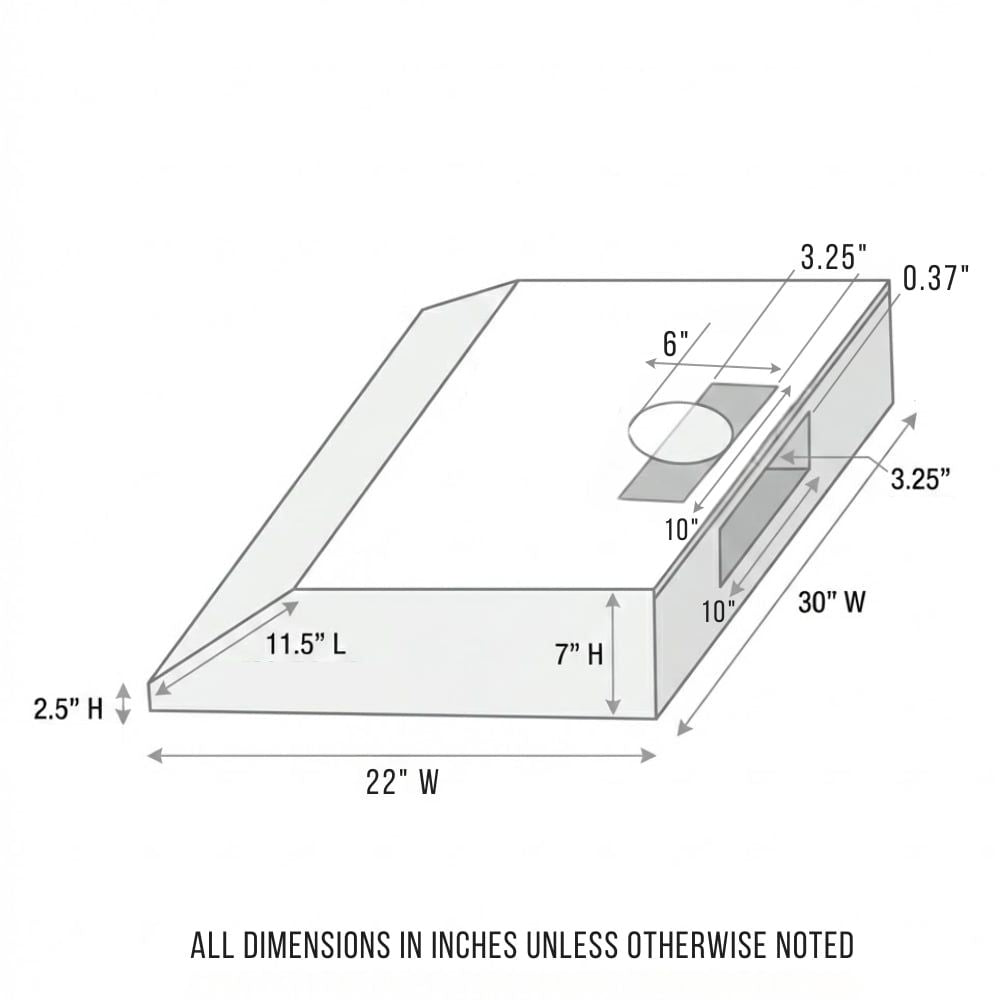 Crown 30 Inch 800 CFM Under Cabinet Range Hood with Remote PRO-BF03 -  Range Hood - Crown