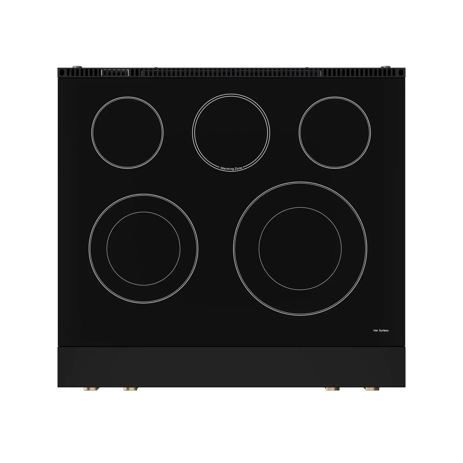 Thor Kitchen Gordon Ramsay Series 30-Inch Professional Electric Range with Tilt Panel Touch Control in Black with Bronze Trim RSE30B-BRZ