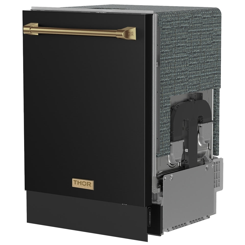 Thor Kitchen 24 Inch Dishwasher Matte Black/Bronze - Gordon Ramsay Series DW24X8BA00-BRZ