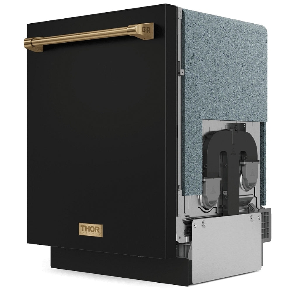 Thor Kitchen 24 Inch Dishwasher Matte Black/Bronze - Gordon Ramsay Series DW24X8BA00-BRZ