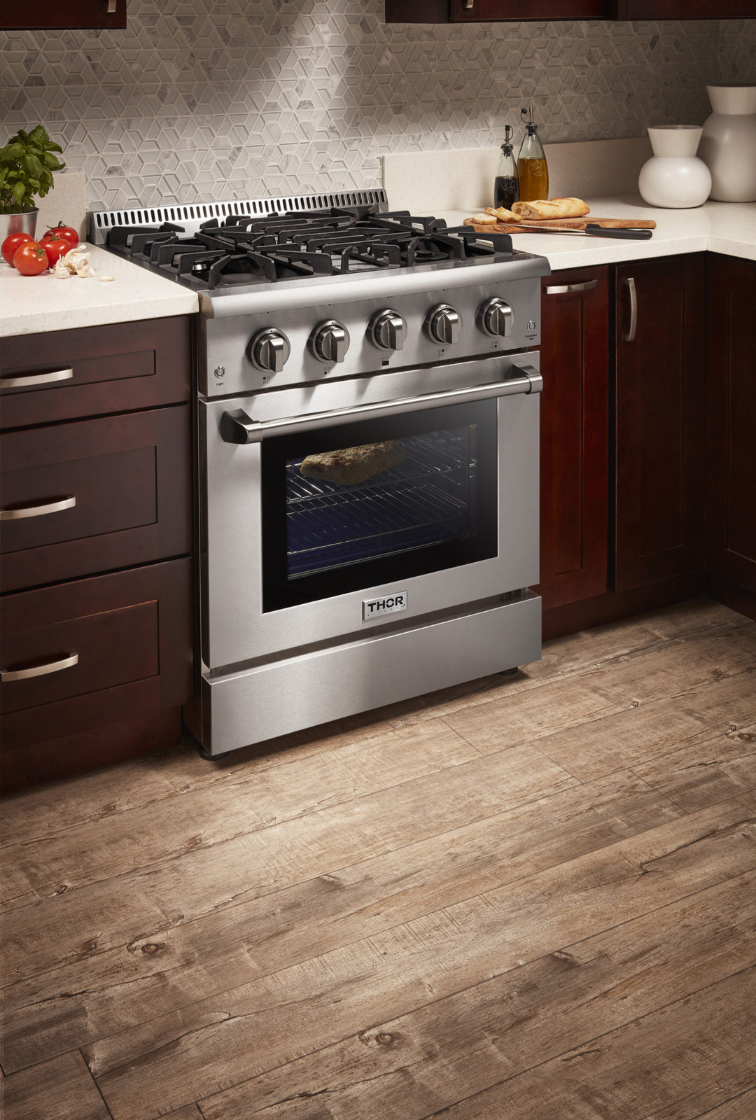 30" Professional Stainless Steel Dual Fuel Range HRD3088U - RenoShop