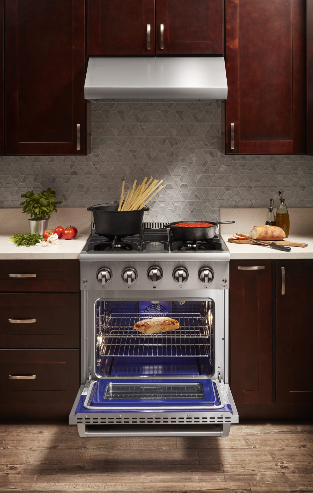 30" Professional Stainless Steel Dual Fuel Range HRD3088U - RenoShop