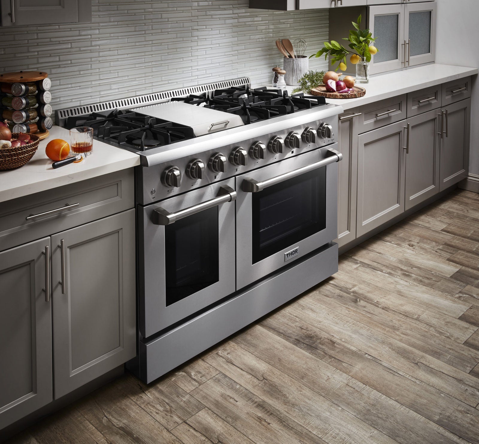 48" Stainless Steel Professional Gas Range HRG4808U - RenoShop