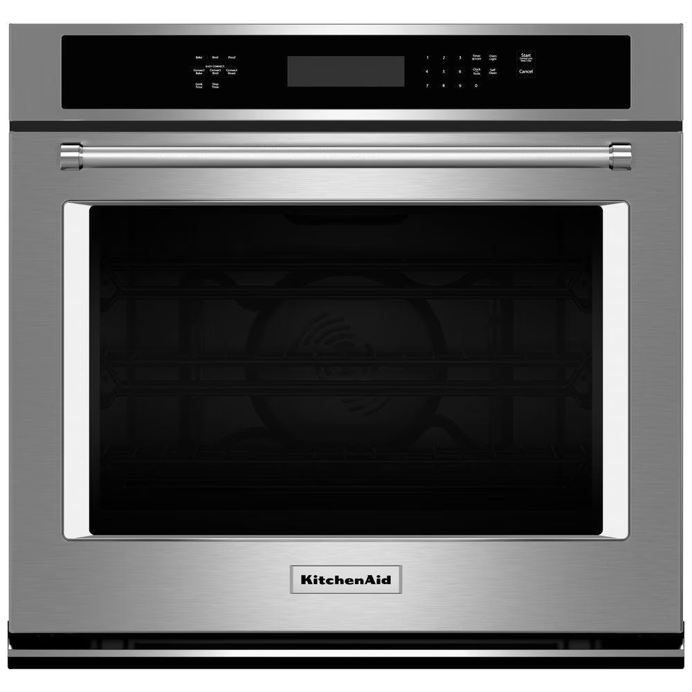 KitchenAid Stainless Steel Built-In Oven with Self-cleaning
