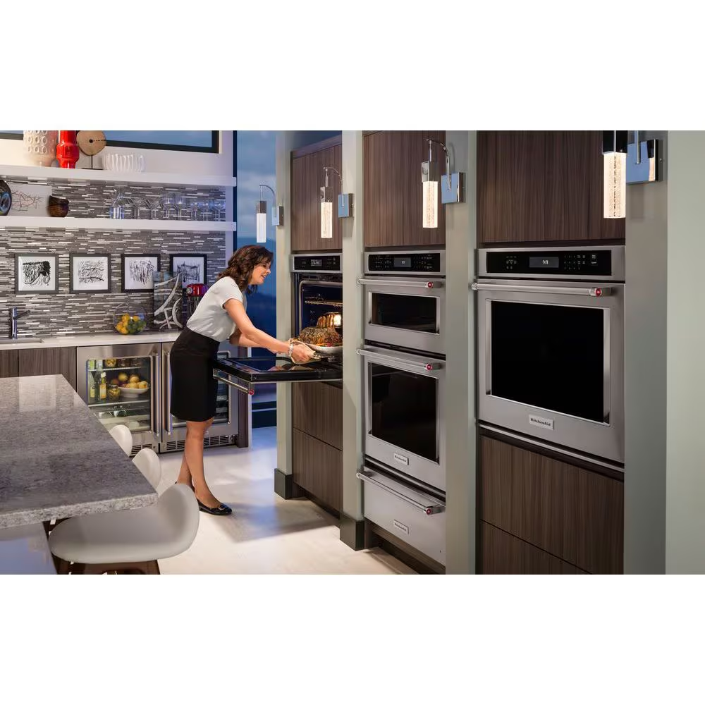 KitchenAid Stainless Steel Built-In Oven with Self-cleaning