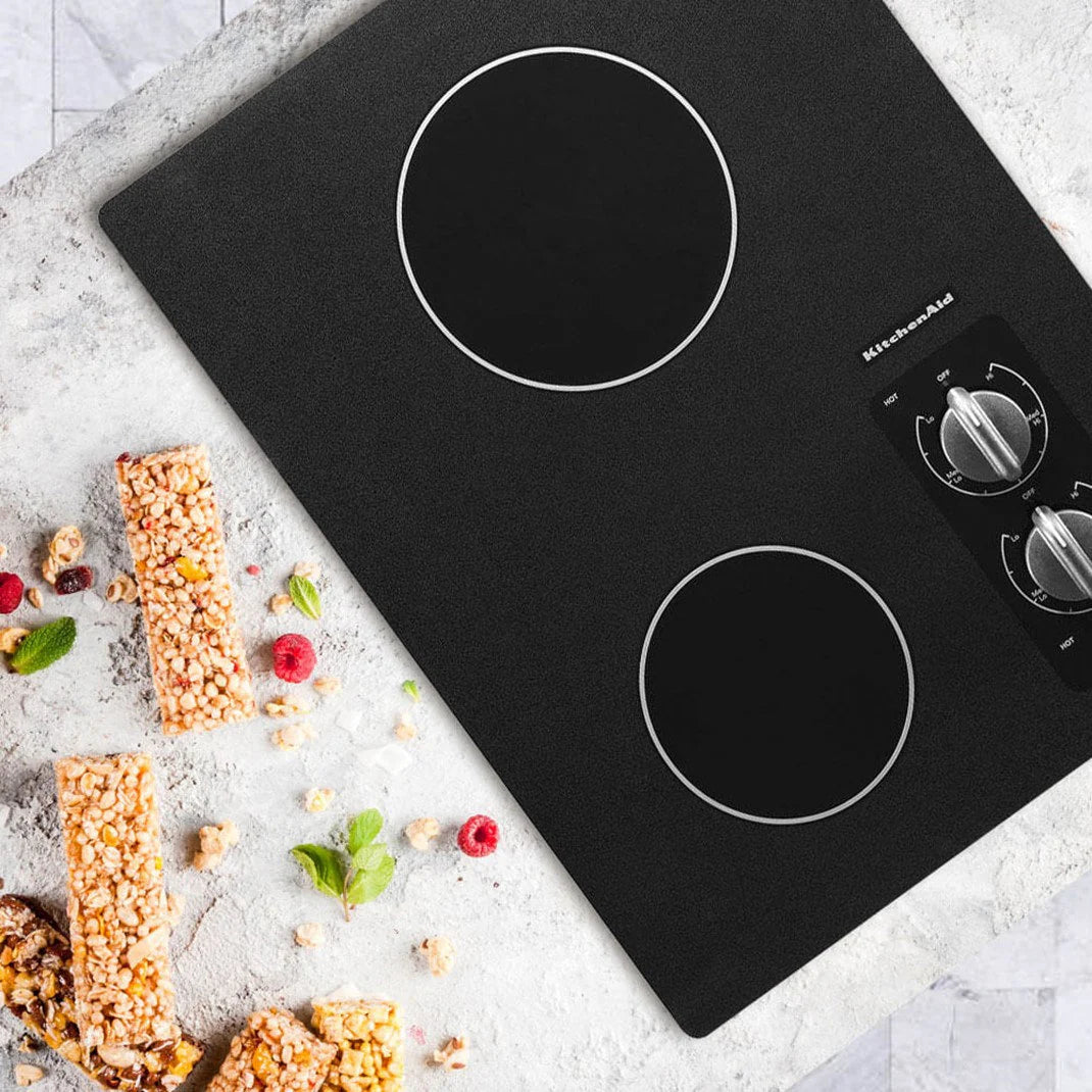 KitchenAid 15 Inch Electric Cooktop with 2 Elements KECC056RBL