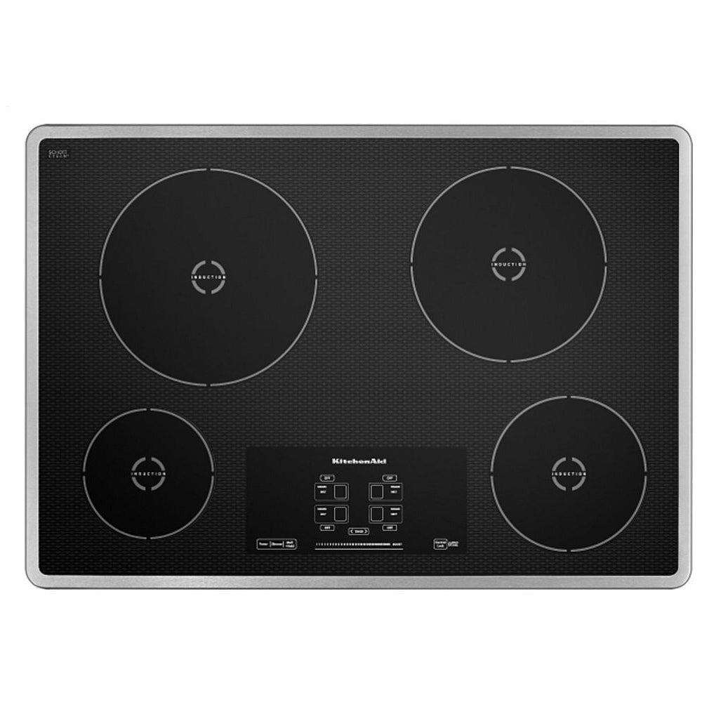 KitchenAid 30 Inch Induction Cooktop with 4 Burners - KICU500XSS (Open Box)