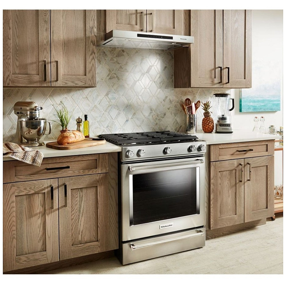 KitchenAid 36 Inch 400 CFM Under Cabinet Range Hood KVUB406GSS