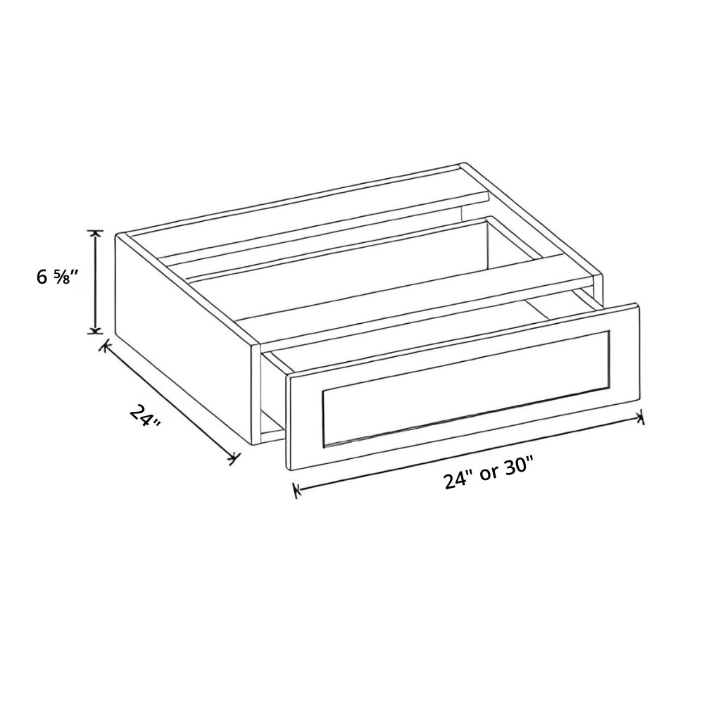 VKD24 Grey Shaker Knee Drawer