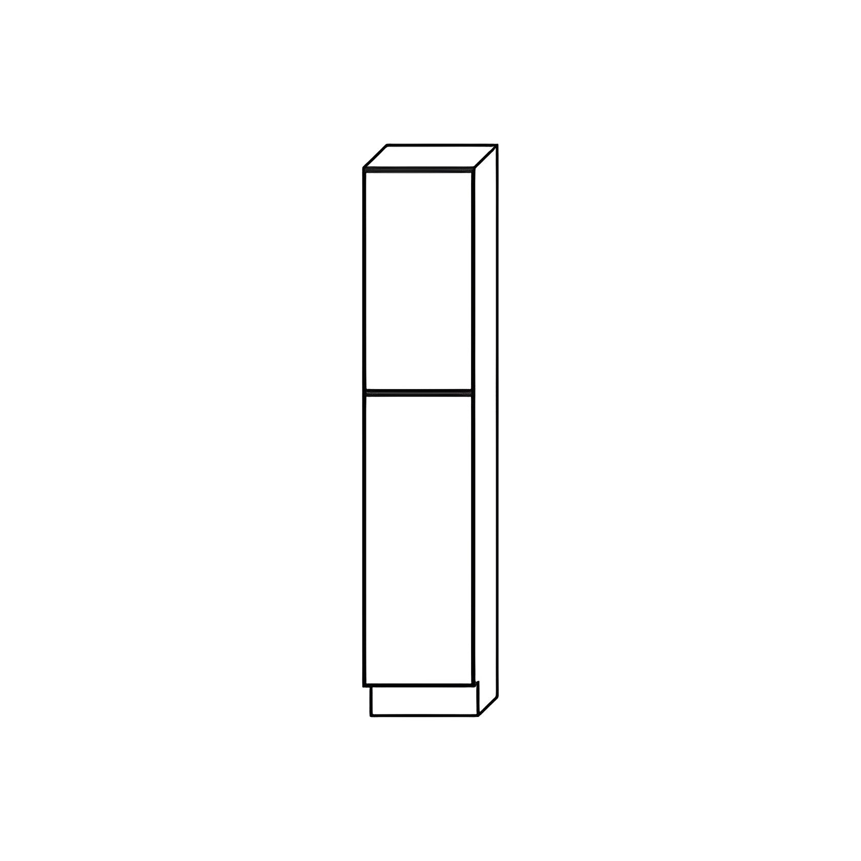 U189024 High Gloss Grey Pantry Cabinet — Modern Style - RenoShop
