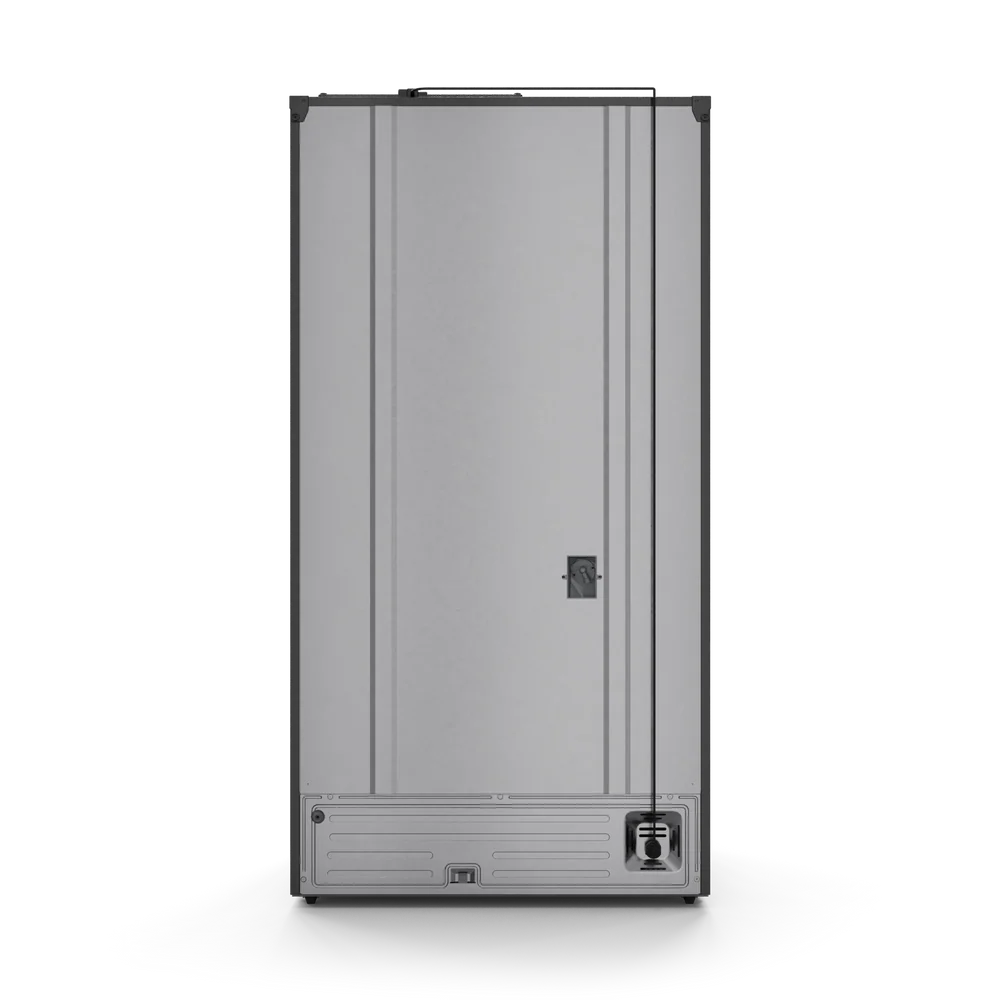 Thor Kitchen 36-Inch 20.3 cu ft French Door Counter Depth Refrigerator with Ice Maker in Black with Bronze Trim - RF3621CTD00-BRZ