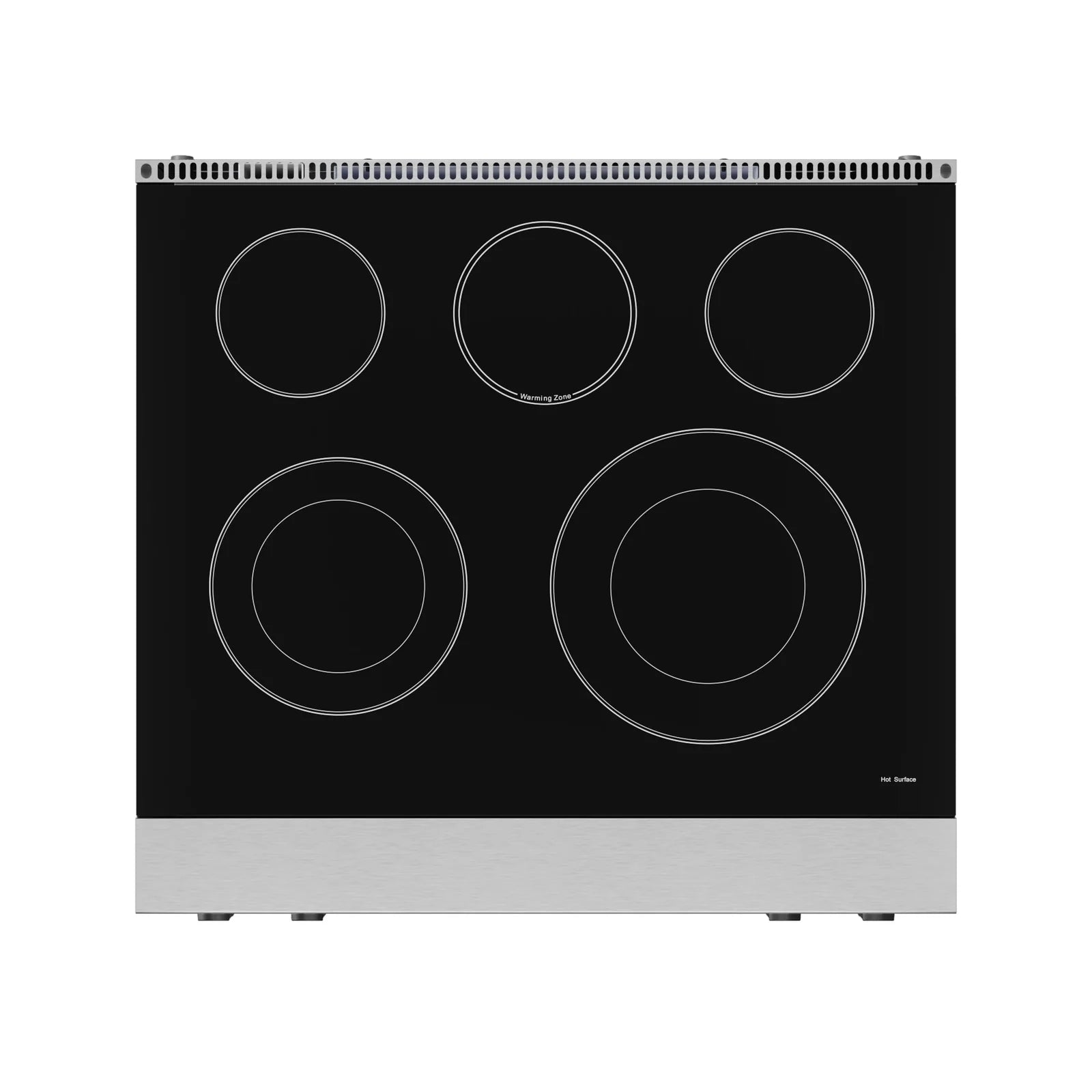 Thor Kitchen Gordon Ramsay Series 30-Inch Professional Electric Range with Tilt Panel Touch Control in Stainless Steel with Black Trim RSE30-BLK