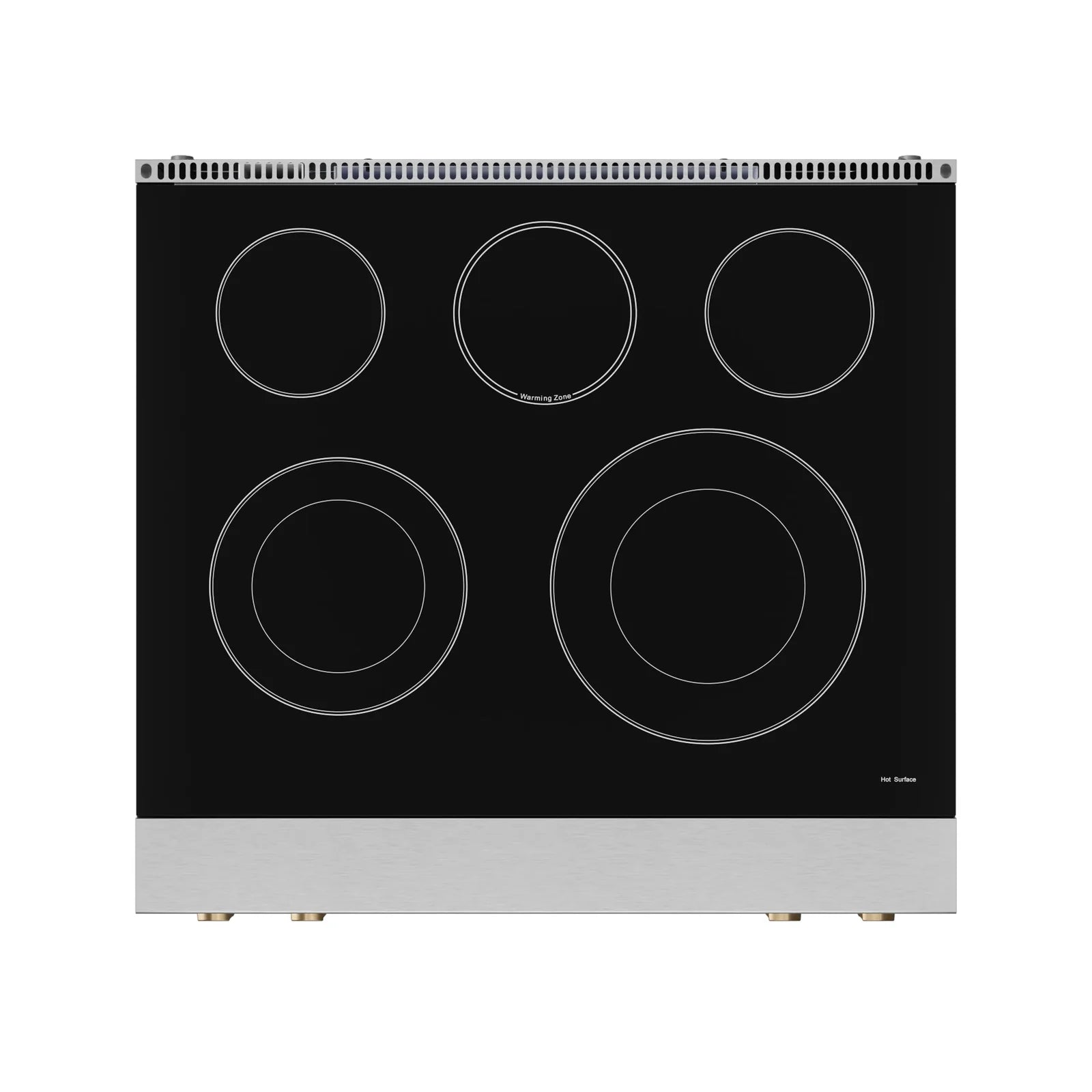 Thor Kitchen Gordon Ramsay Series 30-Inch Professional Electric Range with Tilt Panel Touch Control in Stainless Steel with Bronze Trim RSE30-BRZ