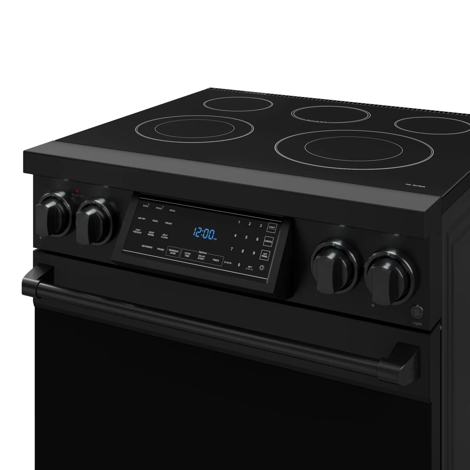 Thor Kitchen Gordon Ramsay Series 30-Inch Professional Electric Range with Tilt Panel Touch Control in Black RSE30B