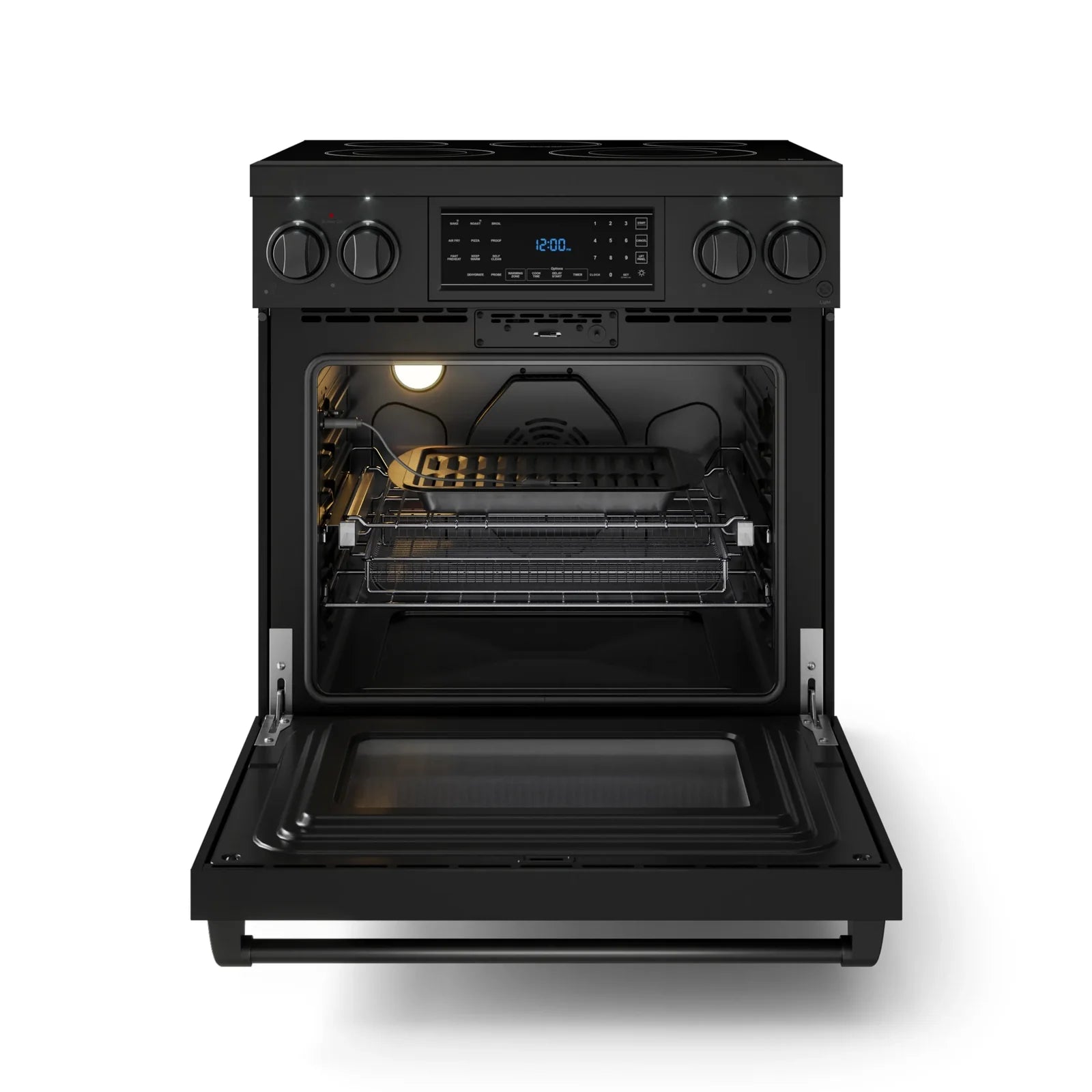 Thor Kitchen Gordon Ramsay Series 30-Inch Professional Electric Range with Tilt Panel Touch Control in Black RSE30B