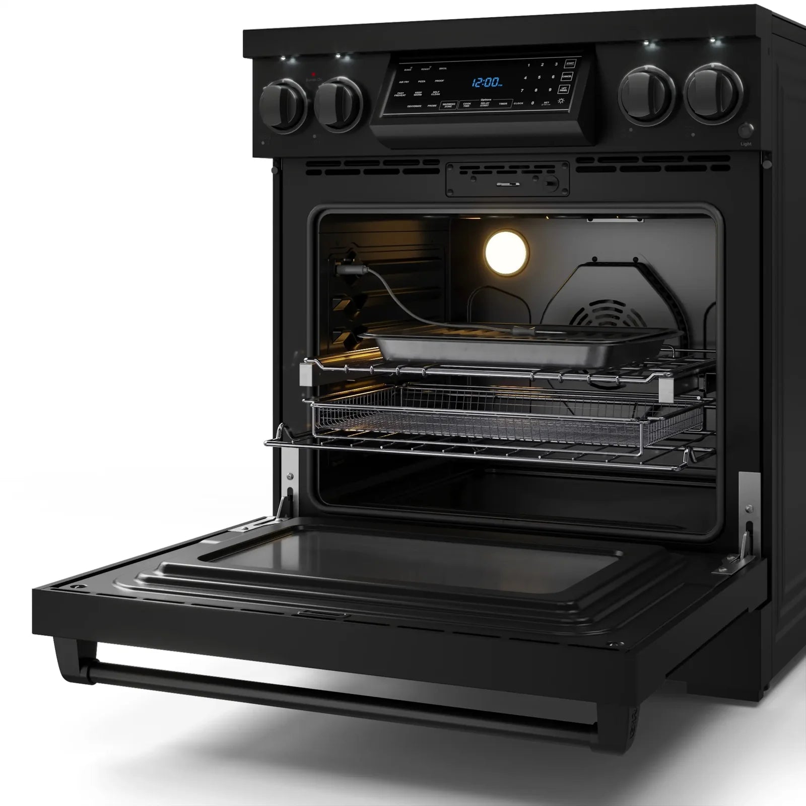 Thor Kitchen Gordon Ramsay Series 30-Inch Professional Electric Range with Tilt Panel Touch Control in Black RSE30B