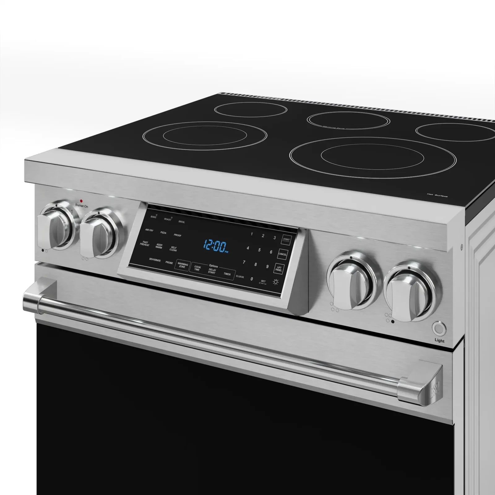 Thor Kitchen Gordon Ramsay Series 30-Inch Professional Electric Range with Tilt Panel Touch Control in Stainless Steel RSE30