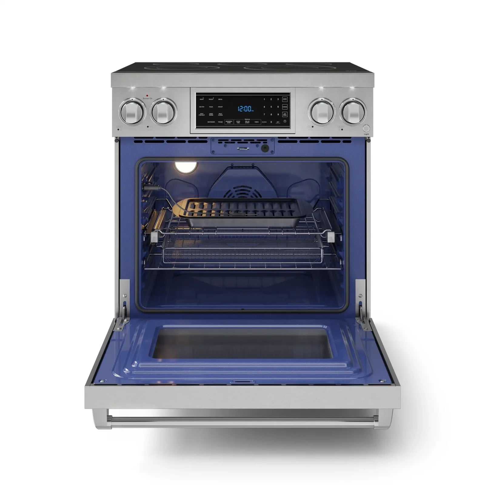 Thor Kitchen Gordon Ramsay Series 30-Inch Professional Electric Range with Tilt Panel Touch Control in Stainless Steel RSE30