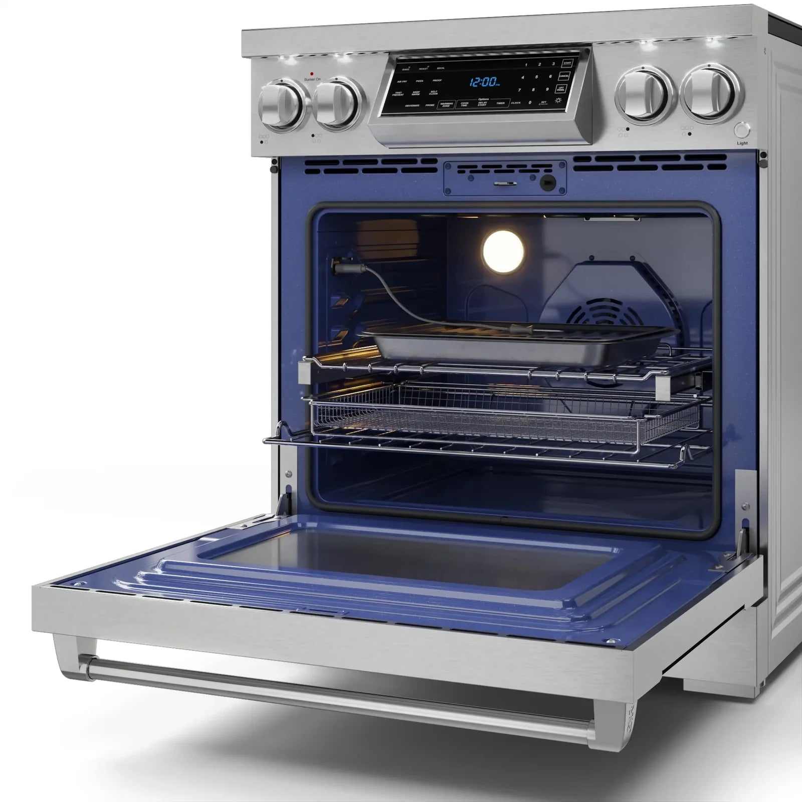 Thor Kitchen Gordon Ramsay Series 30-Inch Professional Electric Range with Tilt Panel Touch Control in Stainless Steel RSE30