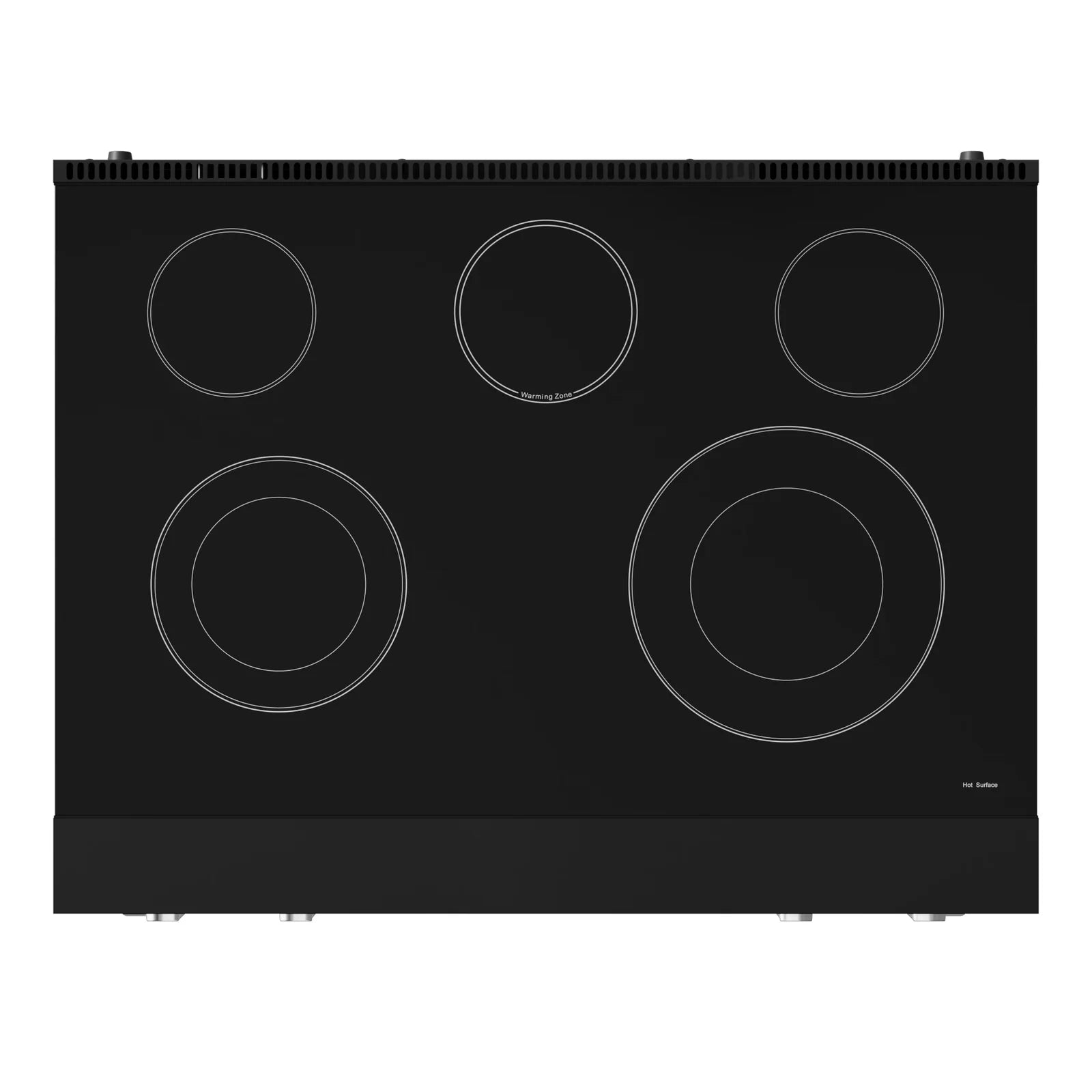 Thor Kitchen Gordon Ramsay Series 36-Inch Professional Electric Range with Tilt Panel Touch Control in Black with Stainless Steel Trim RSE36B-SS