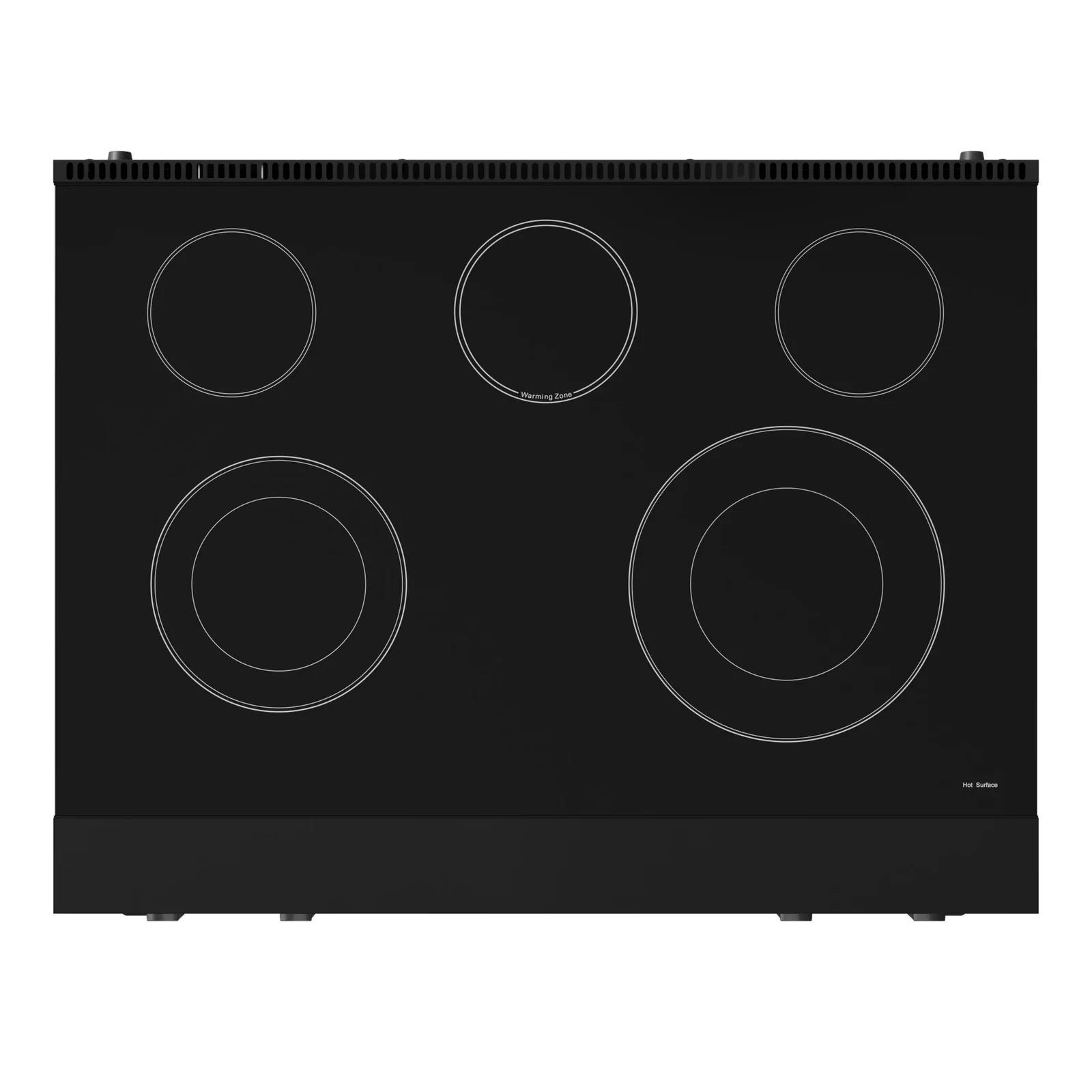 Thor Kitchen Gordon Ramsay Series 36-Inch Professional Electric Range with Tilt Panel Touch Control in Matte Black RSE36B