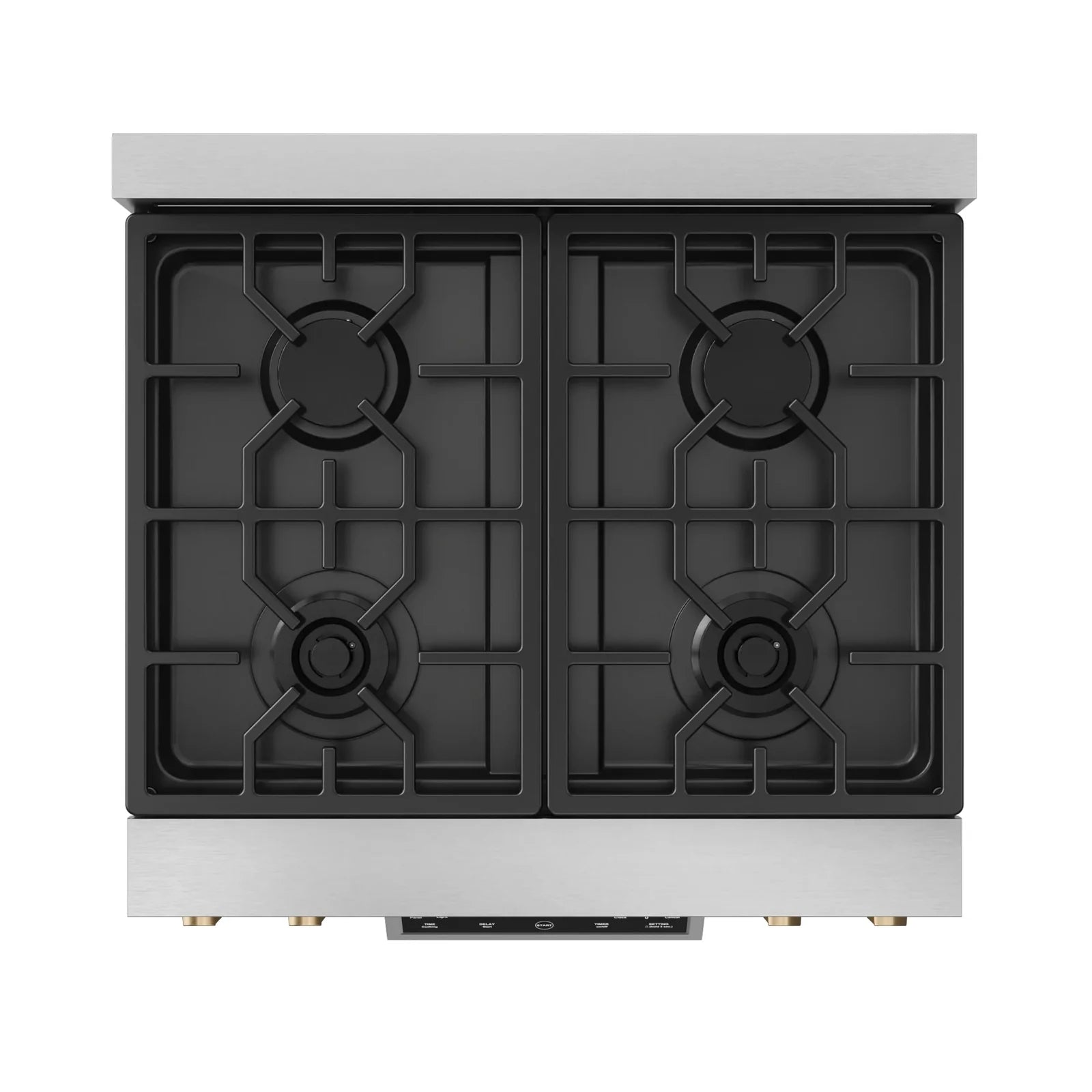 Thor Kitchen Gordon Ramsay Series 30-Inch Professional Liquid Propane/Gas Range with Tilt Panel Touch Control in Stainless Steel with Bronze Trim RSG30-BRZ/RSG30LP-BRZ