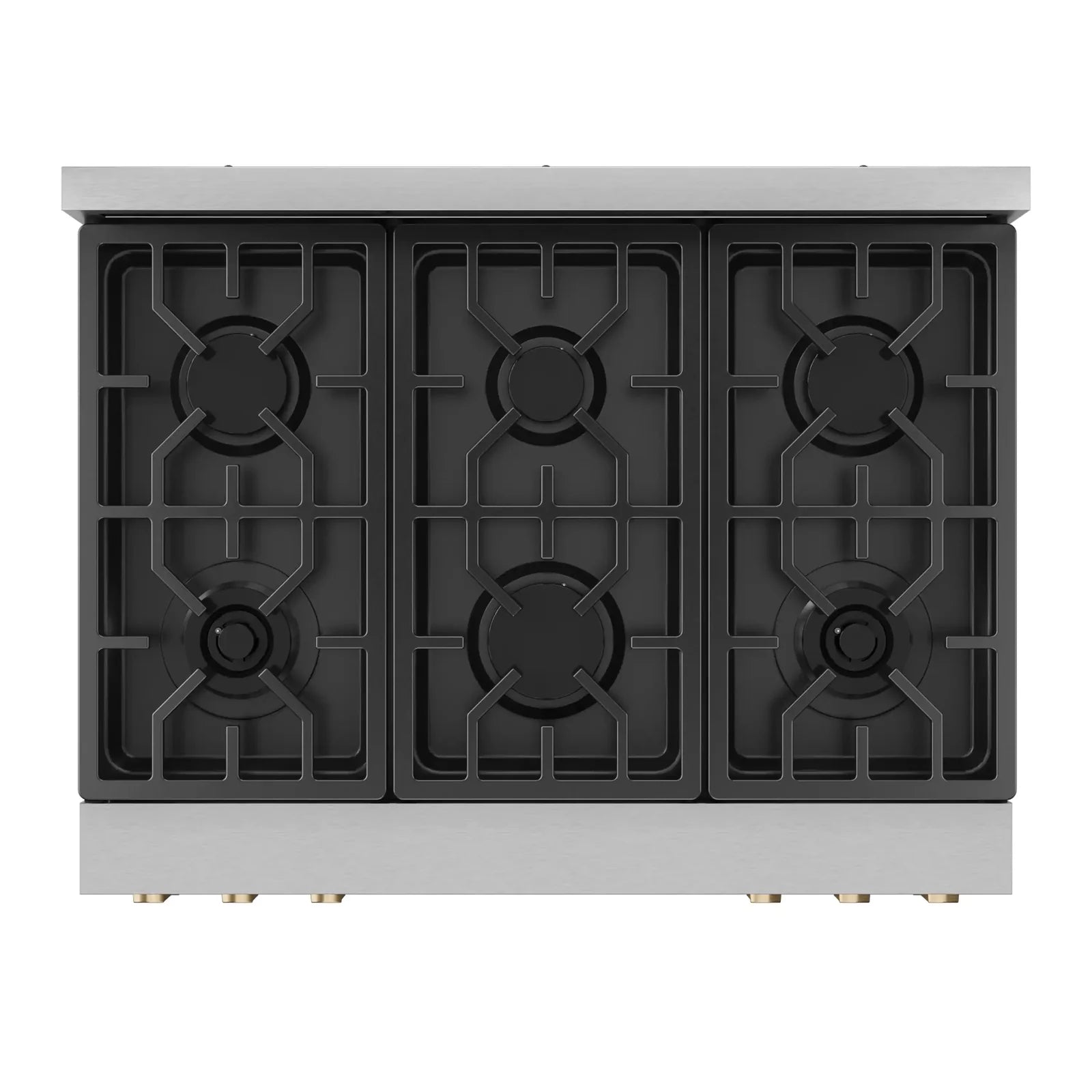 Thor Kitchen Gordon Ramsay Series 36-Inch Professional Liquid Propane/Gas Range with Tilt Panel Touch Control in Stainless Steel with Bronze Trim RSG36-BRZ/RSG36LP-BRZ