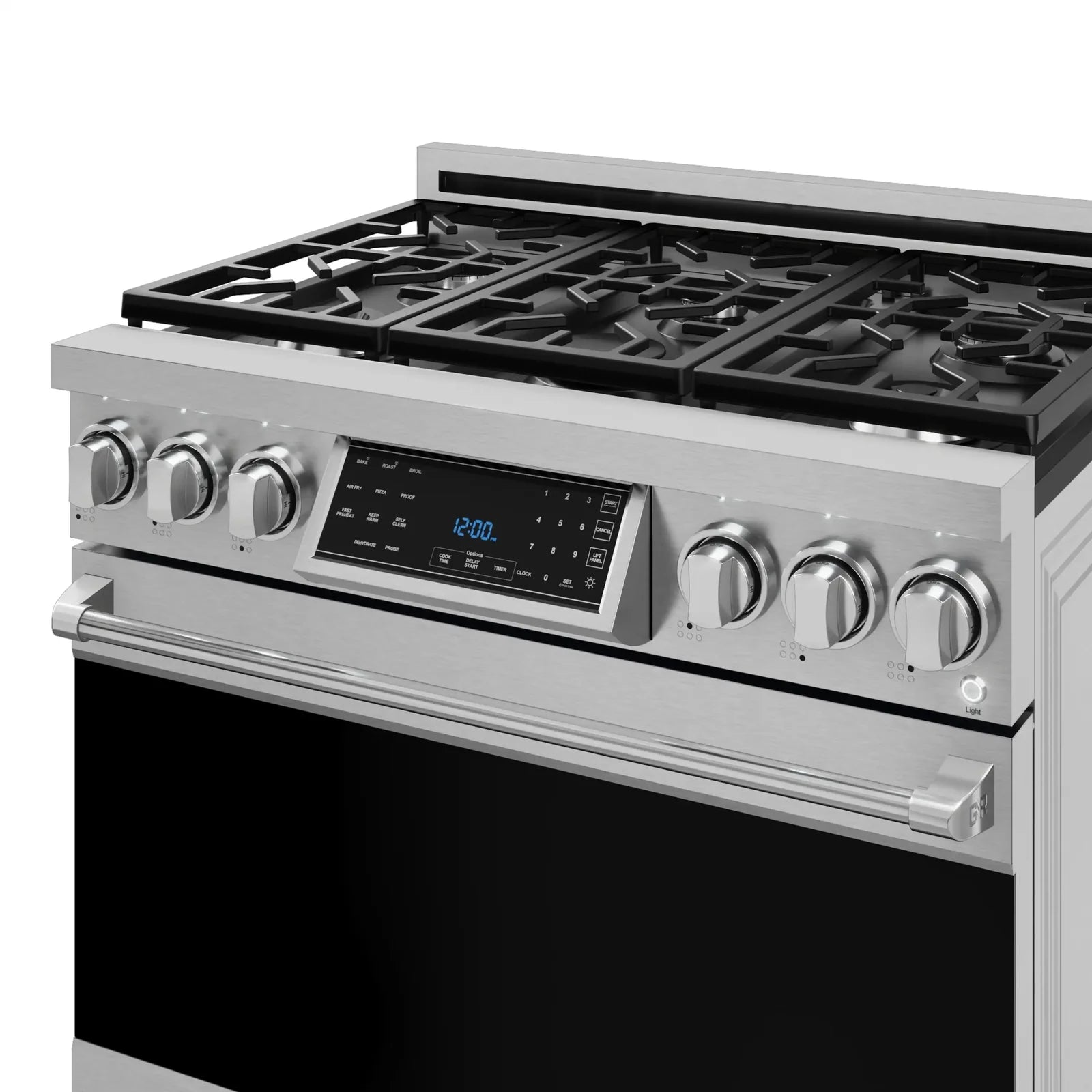 Thor Kitchen Gordon Ramsay Series 36-Inch Professional Liquid Propane/Gas Range with Tilt Panel Touch Control in Stainless Steel RSG36/RSG36LP