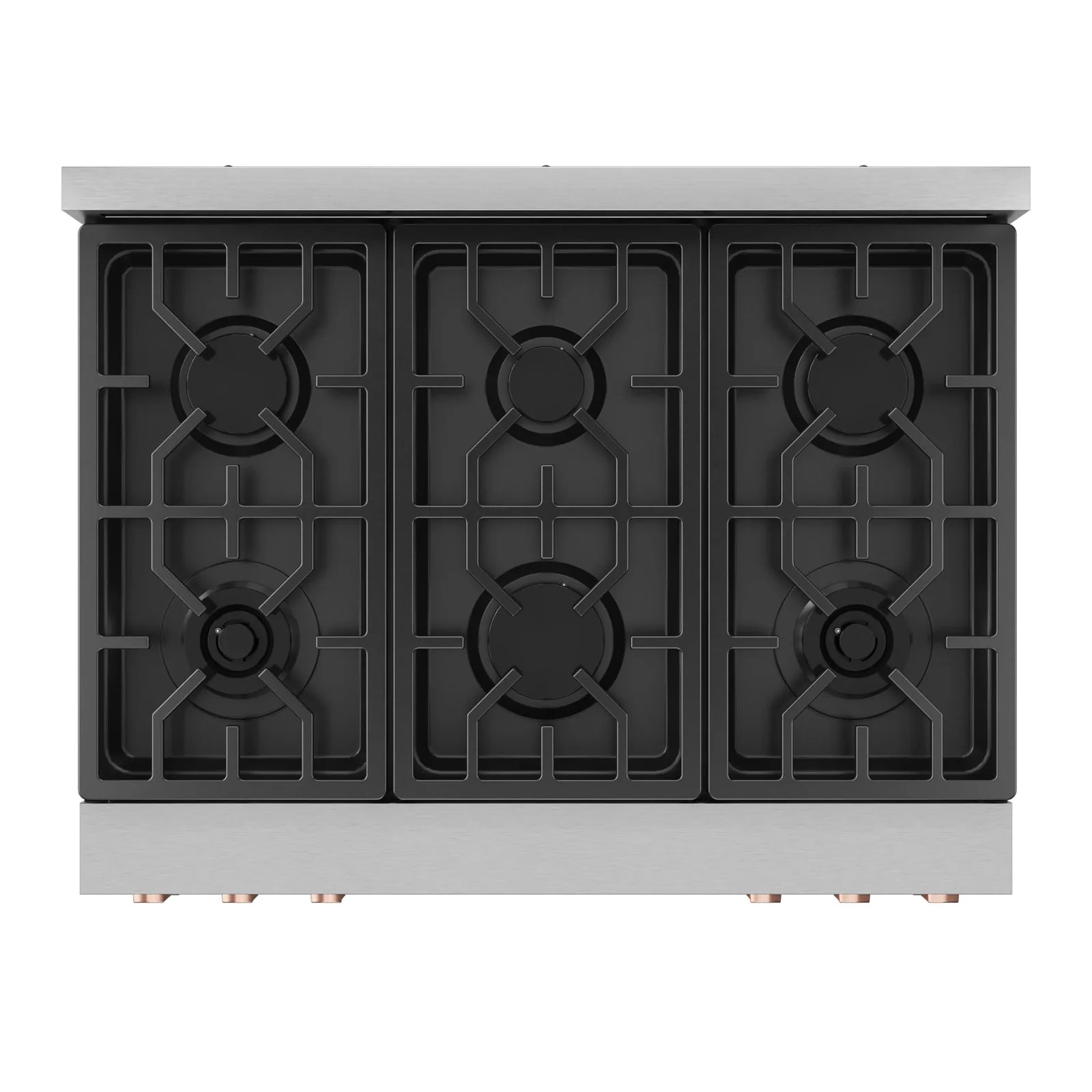 Thor Kitchen Gordon Ramsay Series 36-Inch Professional Liquid Propane/Gas Range with Tilt Panel Touch Control in Stainless Steel with Rose Gold Trim RSG36-RSG/RSG36LP-RSG