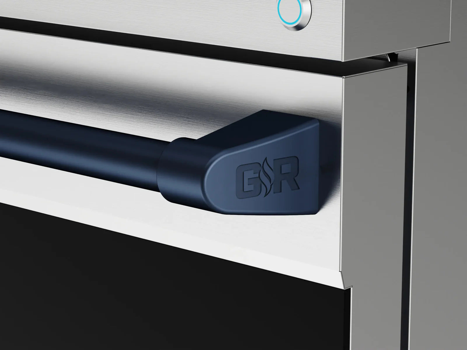 Thor Kitchen Gordon Ramsay Series 48-Inch Professional Liquid Propane/Gas Range with Double Oven in Stainless Steel with Blue Trim RSG48E-BLU/RSG48ELP-BLU