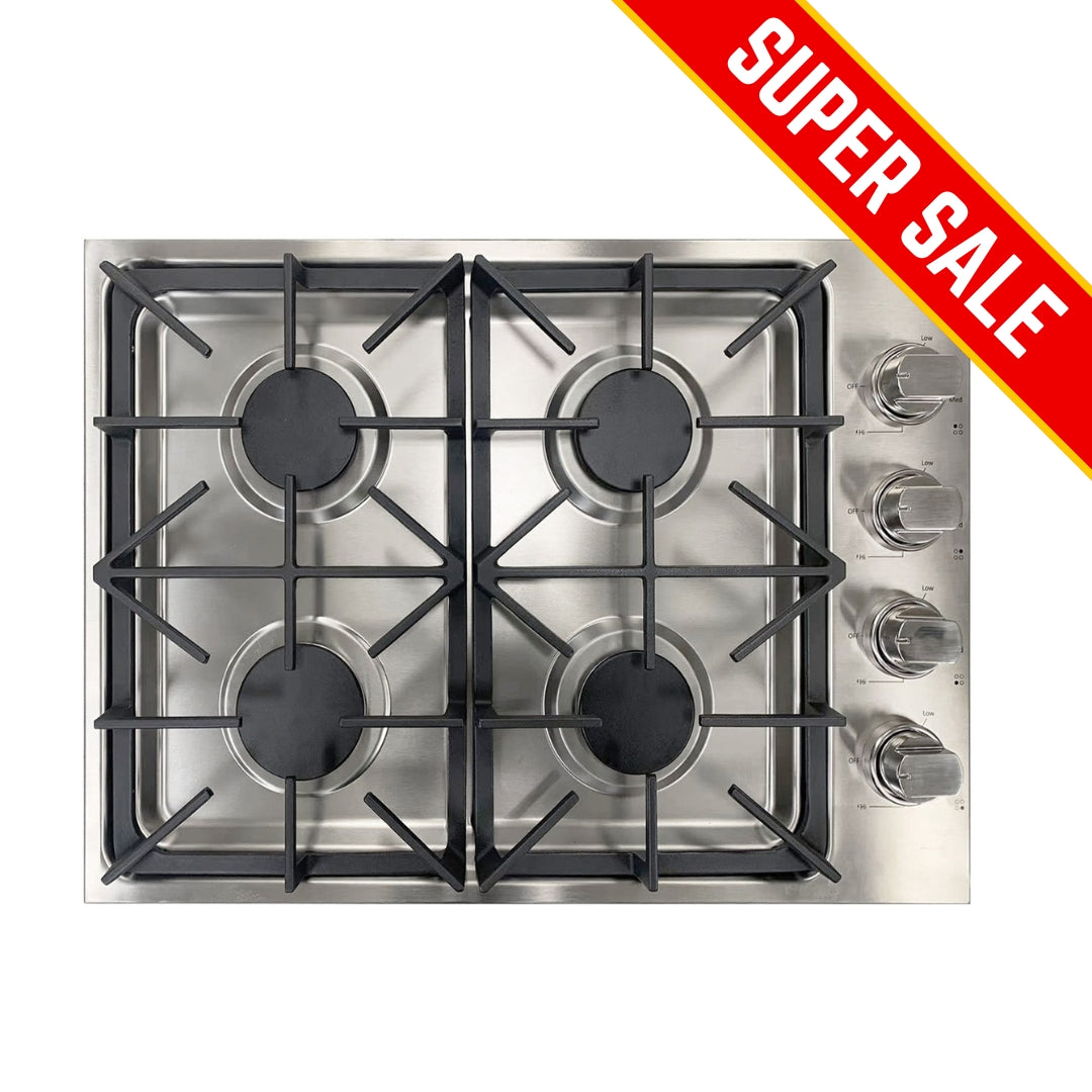 Crown 30 Inch Professional 4 Burner Drop-In Gas Cooktop LGC3001