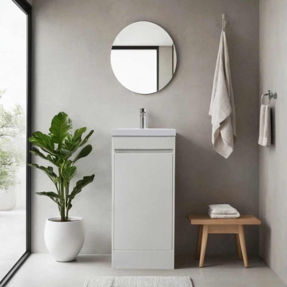 16"x14" Powder Room Vanity With Single Sink and Storage - SV1614