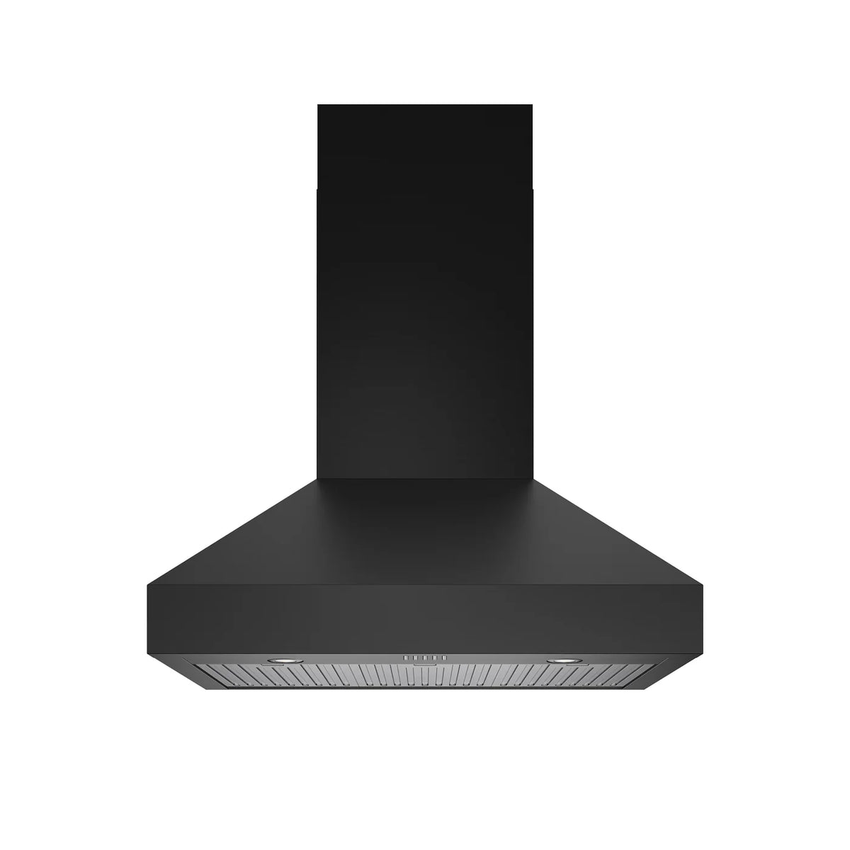 Thor Kitchen 36 Inch Professional Wall Mount Pyramid Range Hood in Black TRH36PB