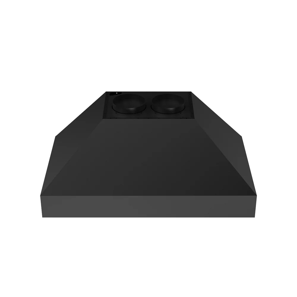 Thor Kitchen 36 Inch Professional Wall Mount Pyramid Range Hood in Black TRH36PB