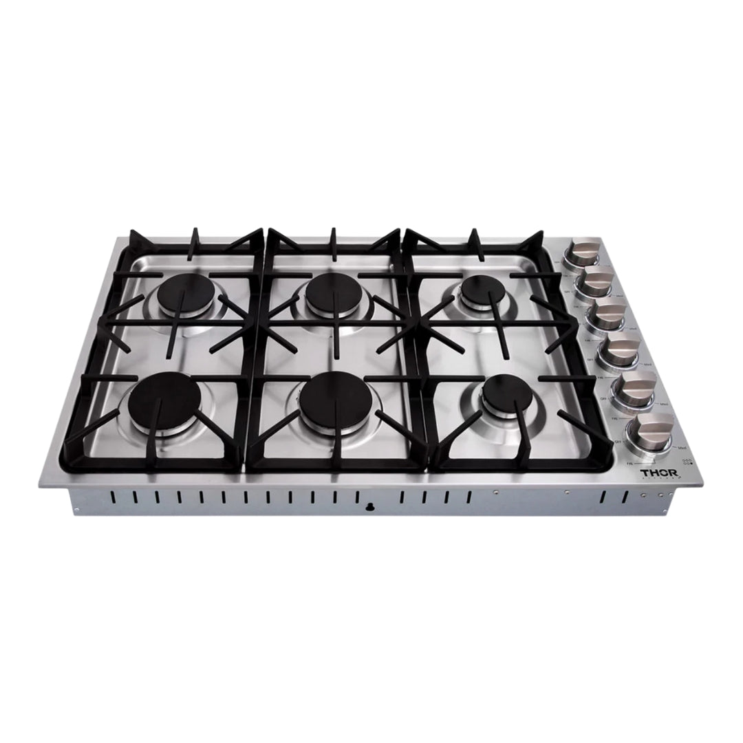 36" 6 燃烧器嵌入式不锈钢燃气灶 TGC3601