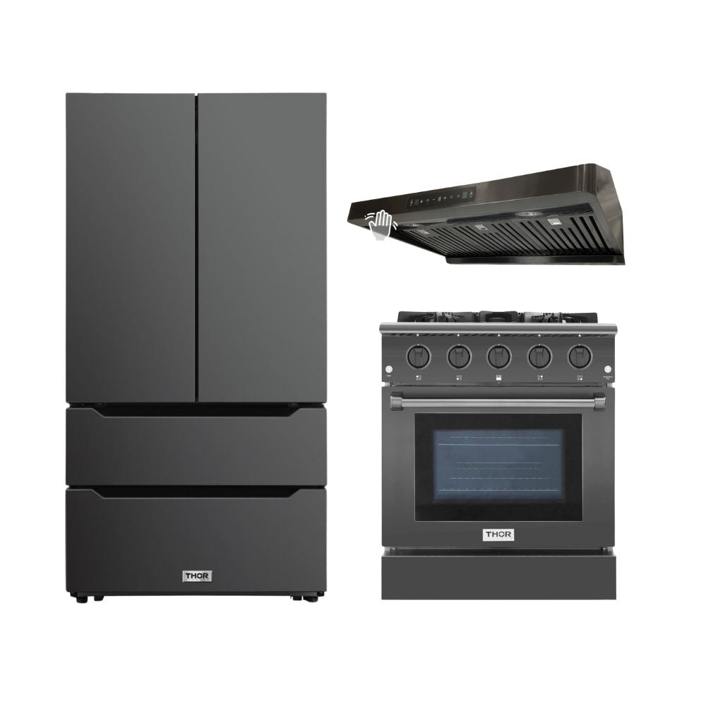 Thor kitchen Black Stainless Steel Appliances Package