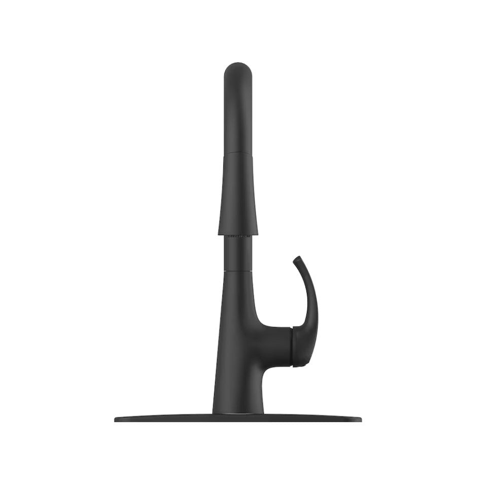 Glacier Bay Thornley Pull Down Kitchen Faucet in Matte Black 1001-712-200