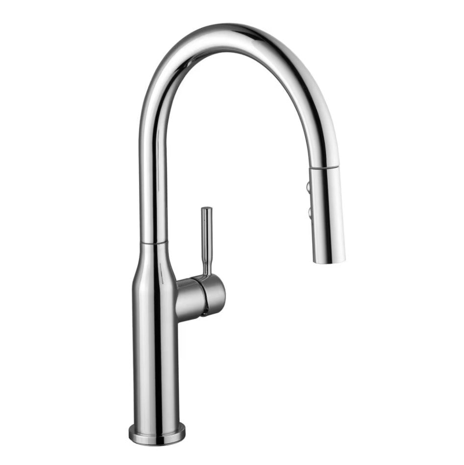 Glacier Bay Upson Single Handle Pull-Down Kitchen Faucet in Chrome -  1001155178
