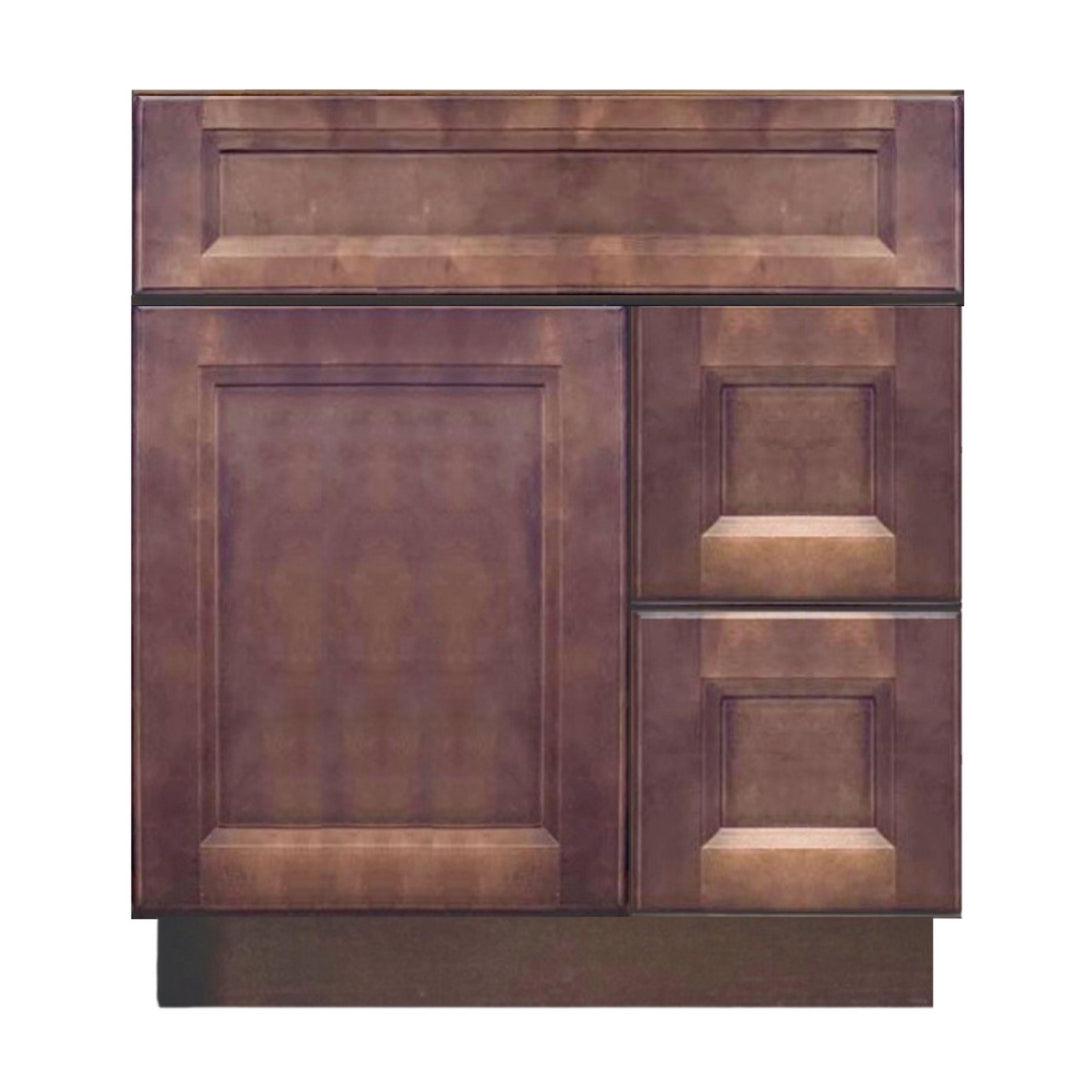 Meuble-lavabo de salle de bain en bois massif de 30 po seulement VSD30R