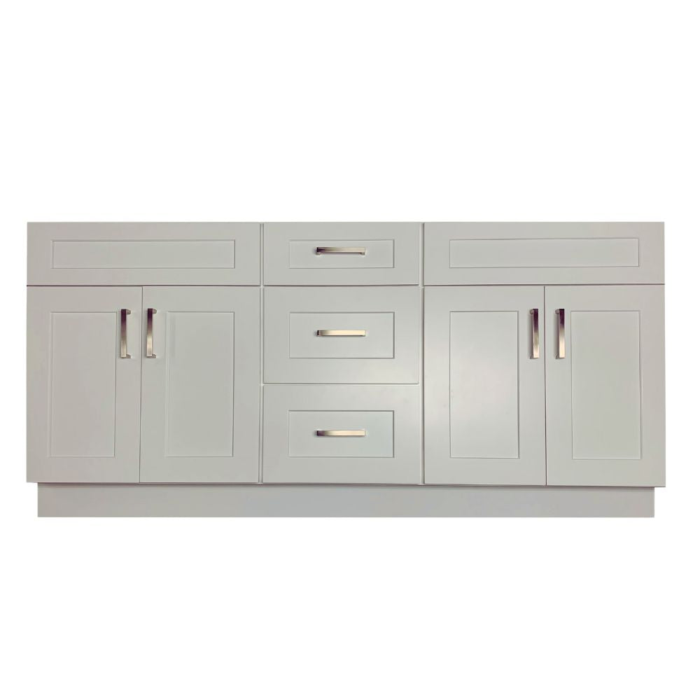 60 inch Solid Wood Double Sink Bathroom Vanity with Quartz Top & Sink VSD60DD