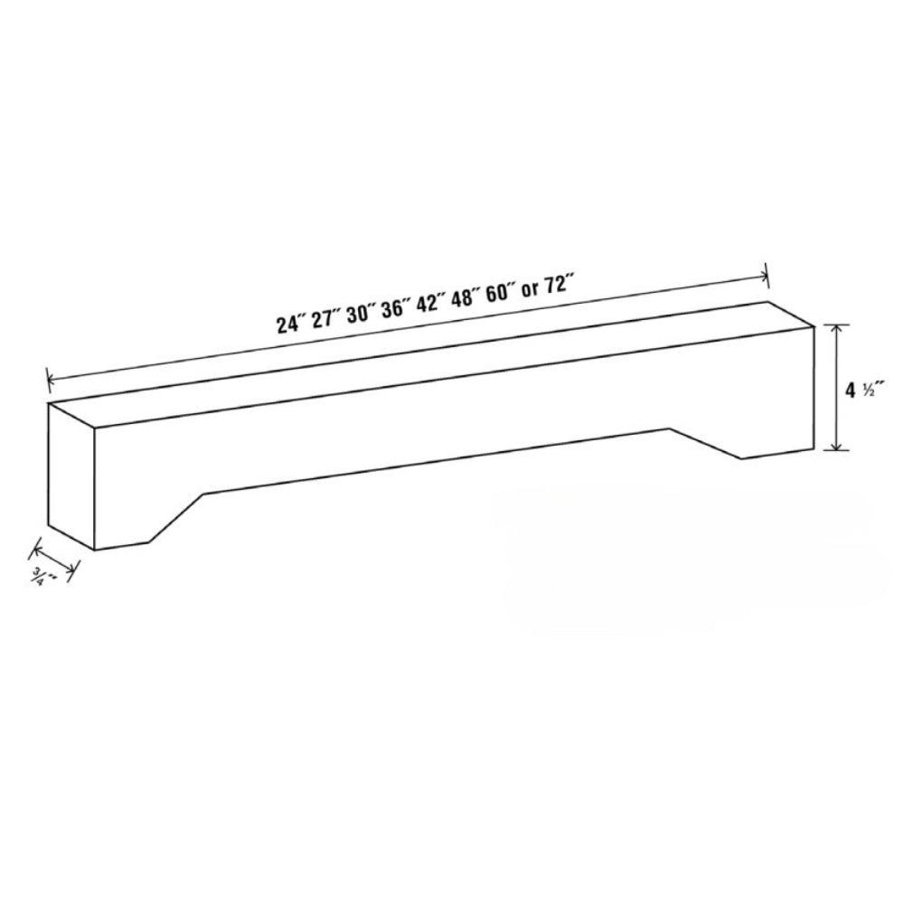 24" Modern Style Bathroom Vanity Leg Panel LP24