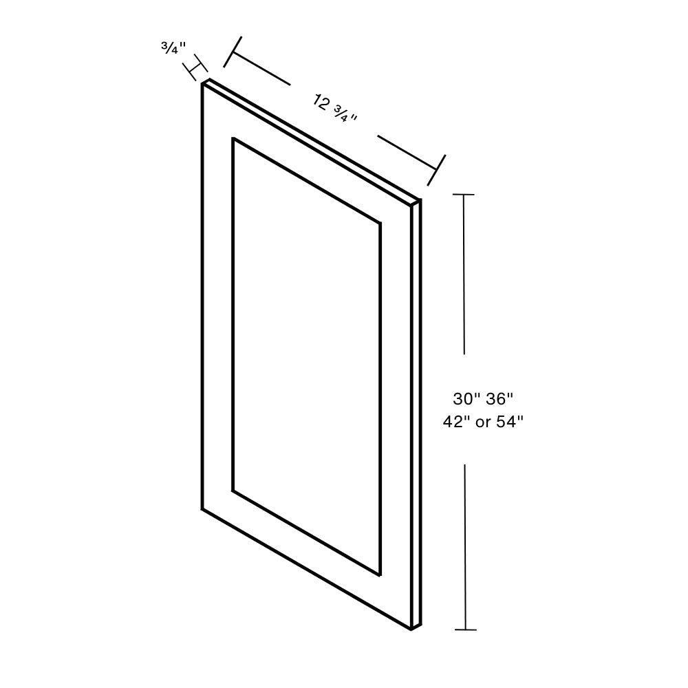WDEP30 Grey Shaker Wall Door Decorative Panel