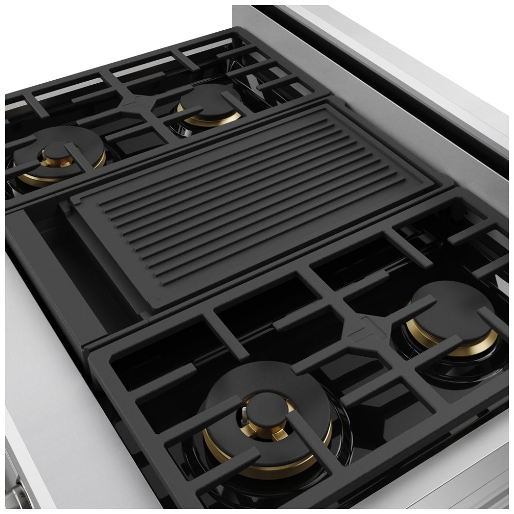 Thor Kitchen 36-Inch Professional Dual Fuel Range with Natural Gas 5 Burners Cooktop and 6.0 Cu. Ft. Electric Oven XRD36E